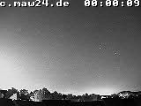 Der Himmel über Mannheim um 0:00 Uhr
