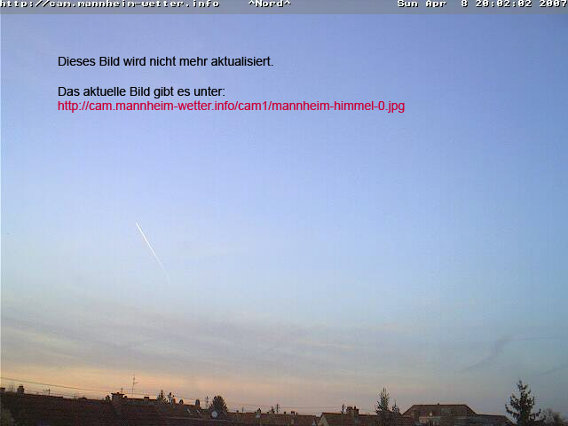 Der Himmel &uuml;ber Mannheim mit der Mobotix M1D