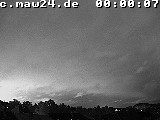 Der Himmel über Mannheim um 0:00 Uhr