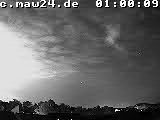 Der Himmel über Mannheim um 1:00 Uhr